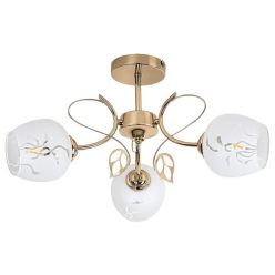 Fauna, beltéri, mennyezeti .E27 3x MAX 40W,arany