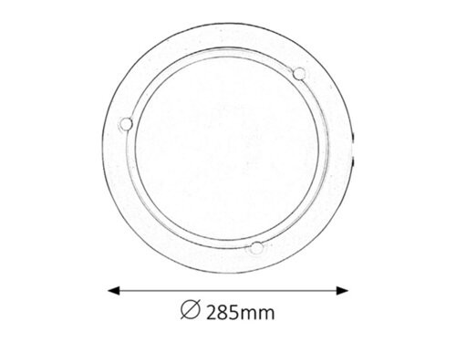 Ufo mennyezeti D29 E27 60W fehér opál