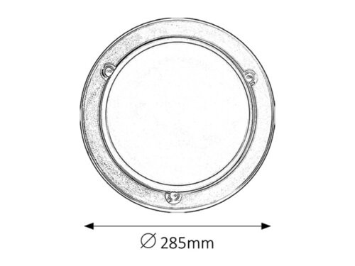 Ufo mennyezeti D29 E27 60W fekete opál