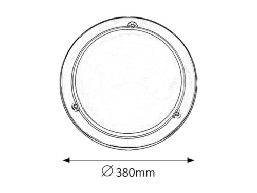 Ufo mennyezeti D38 E27 2x60W króm opál
