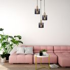 Donati, beltéri függőlámpa E27 3x MAX 40W,arany