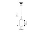 Sinopia, beltéri függőlámpa E27 1x MAX 60W,arany