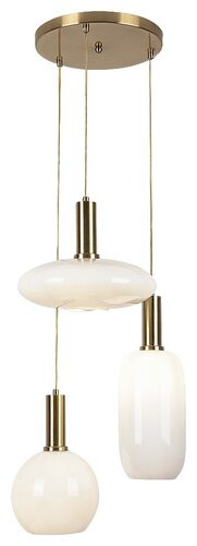 Sinopia, beltéri függőlámpa E27 3x MAX 60W,arany