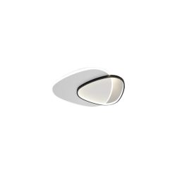  Stone Seine 48W-os 490x400mm 3000-6500K fekete-fehér színű távirányítós mennyezeti lámpa