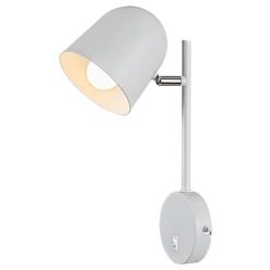 Egon, beltéri Fali,fém,E14 1xMAX 40W,m.fehér
