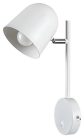 Egon, beltéri Fali,fém,E14 1xMAX 40W,m.fehér