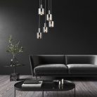 Donati, beltéri függőlámpa E27 5x MAX 60W,króm