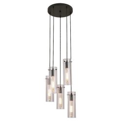 Acantha, beltéri függőlámpa E27 5xMAX60W, H120cm