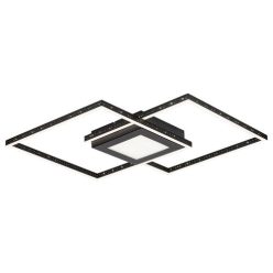 Casimir, beltéri mennyezeti LED40W, fekete,D57cm