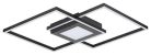 Casimir, beltéri mennyezeti LED40W, fekete,D57cm
