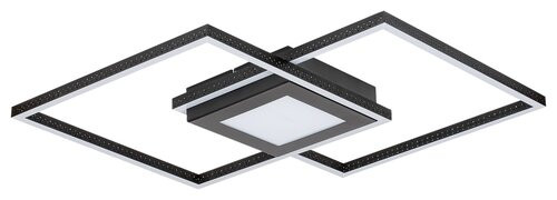 Casimir, beltéri mennyezeti LED40W, fekete,D57cm