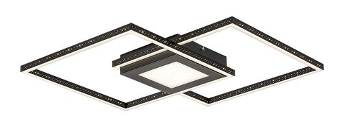Casimir, beltéri mennyezeti LED40W, fekete,D57cm