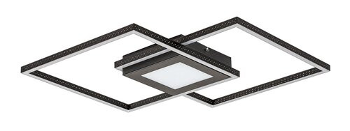 Casimir, beltéri mennyezeti LED40W, fekete,D57cm