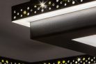Casimir, beltéri mennyezeti LED40W, fekete,D57cm
