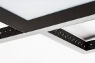 Casimir, beltéri mennyezeti LED40W, fekete,D57cm