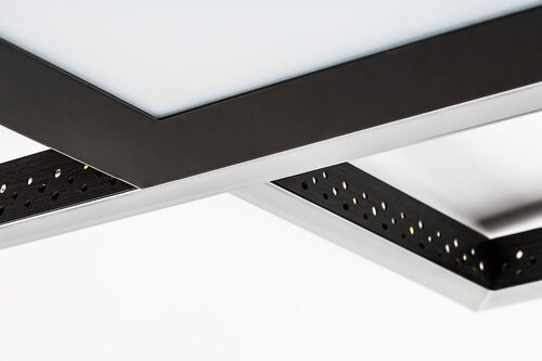 Casimir, beltéri mennyezeti LED40W, fekete,D57cm