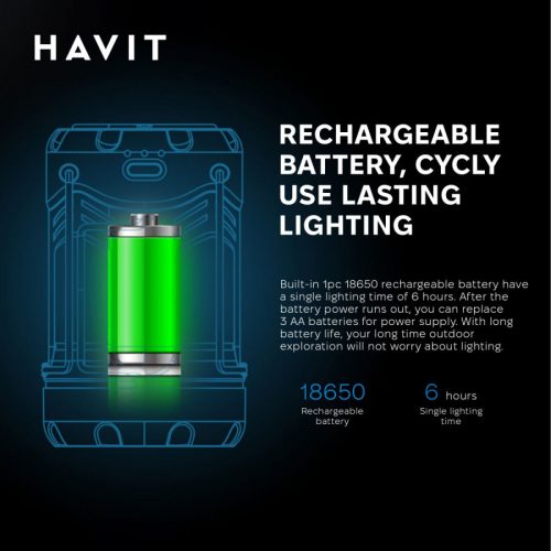 Havit 3 W-os multifunkcionális kemping lámpa 300 lm