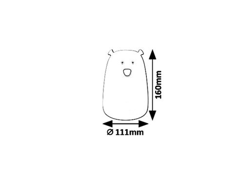 Baloo dekor Maci, RGB LED 0,4W