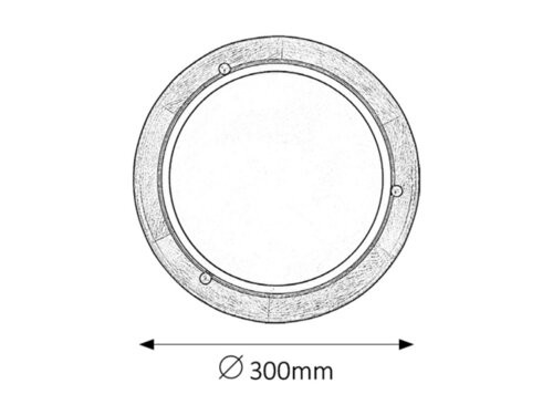 Fa Ufo mennyezeti D30 E27 60W tölgy opál