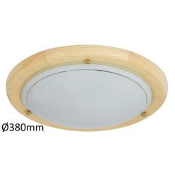 Fa Ufo mennyezeti D38 E27 2x60W natúr opál