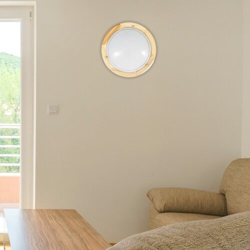 Fa Ufo mennyezeti D38 E27 2x60W natúr opál