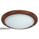 Fa Ufo mennyezeti D38 E27 2x60W tölgy opál