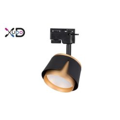   MasterLED Bud fekete/arany 1 fázisú sínre szerehető lámpa keret GX53-as foglalattal