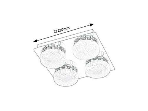Hilary,Spot,4xLED 20W