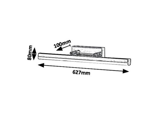 Silas, fürdőszobai, LED 18W, IP44, bronz