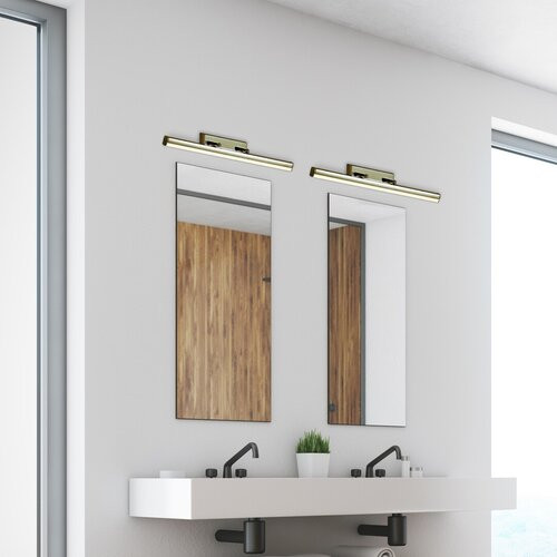 Silas, fürdőszobai, LED 18W, IP44, bronz