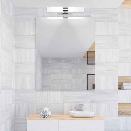 Jim fürdőfalikar beép.LED 2X4W,króm,IP44