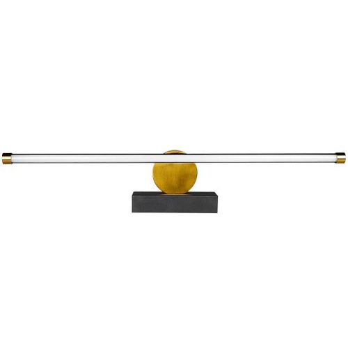 MasterLED Santo 12W 4000K 60 cm-es fekete/arany tükör feletti lámpa IP44-es védettségű