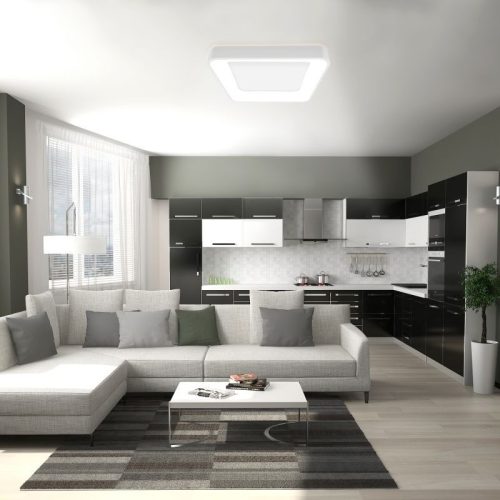 Videx Led Edge 72 W-os ø450mm fehér négyzet alakú LED távirányítós mennyezeti lámpa