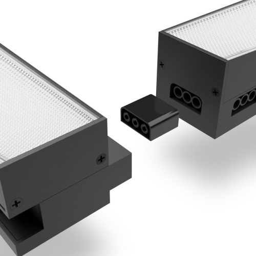 Videx 50 W-os 120 cm-es 5000 K fekete színű lámpa a BNL02 sorozathoz