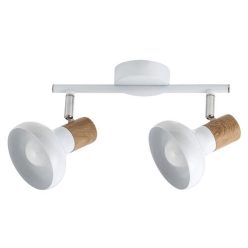 Holly spot E14 2X 40W,fehér/ bükk