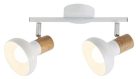 Holly spot E14 2X 40W,fehér/ bükk