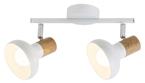 Holly spot E14 2X 40W,fehér/ bükk