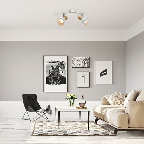 Holly spot E14 2X 40W,fehér/ bükk