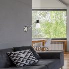 Ati fali lámpa E14 max15W fekete/króm