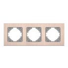Videx Binera rosegold színű alumínium hármas vízszintes keret (6/48)