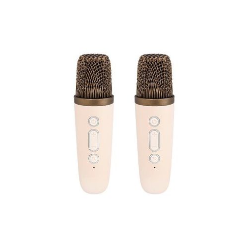 MasterLED Hordozható karaoke szett Bluetooth hangszóróval és 2 mikrofonnal