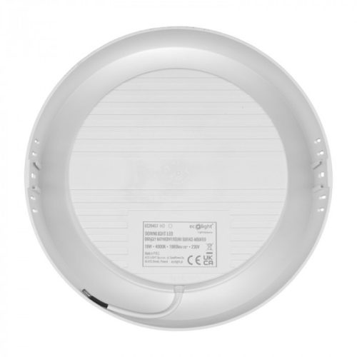 EcoLight 18W-os falon kívüli ledes mennyezetlámpa  natúr fehér kör alakú