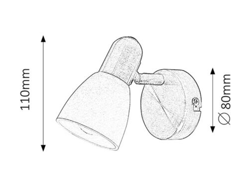 Soma 1-es szpot E14 1x40W bronz opál