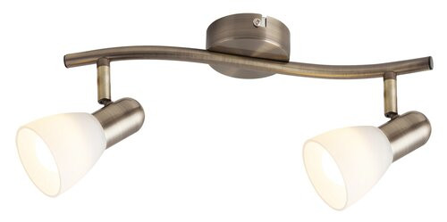 Soma 2-es szpot E14 2x40W bronz opál