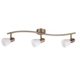 Soma 3-as szpot E14 3x40W bronz opál