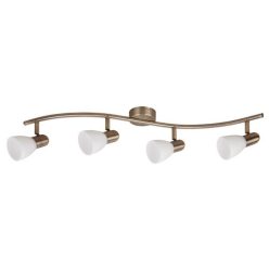 Soma 4-es szpot E14 4x40W bronz opál
