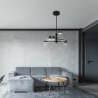 Solomon, függőlámpa, LED 30W, fekete