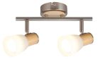 Gavin 2-es spot E14 2x40W sz.króm bükkfa