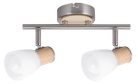 Gavin 2-es spot E14 2x40W sz.króm bükkfa