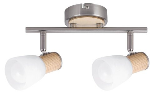 Gavin 2-es spot E14 2x40W sz.króm bükkfa